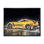 Voiture de sport jaune avec son ombre I - peinture sur toile