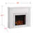 Burliegh 48'' W White Electric Fireplace