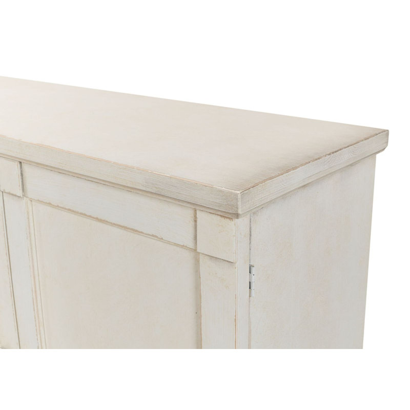 Montgomeryville 75'' W Solid Wood Sideboard, Whitewash
