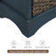 Armoire de rangement rustique avec deux tiroirs et quatre paniers classiques en rotin-12213672