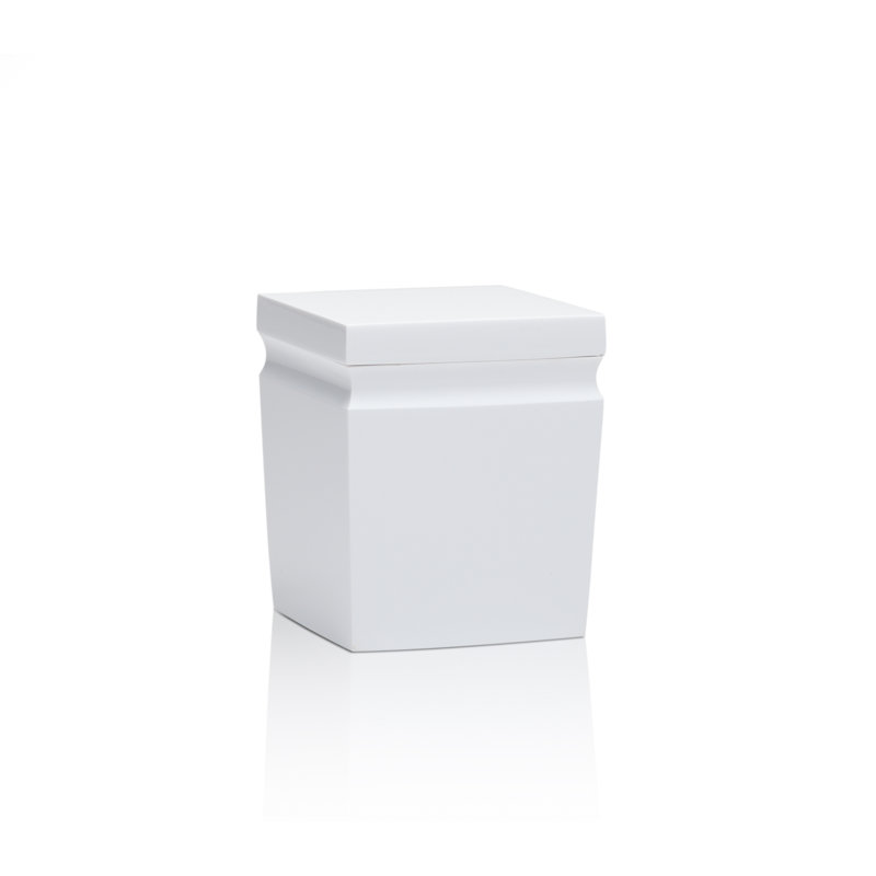 Milo Bathroom Storage Container, White