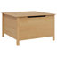 Vidaxl Coffee Table With Drawer Solid Pine Wood Living Room Modern Rectangle-1677031511