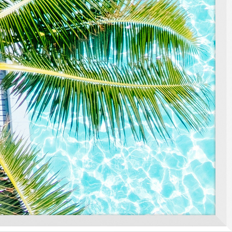 Palms And Pool Cabanas Giclee Print by Soicher Marin Archives, White