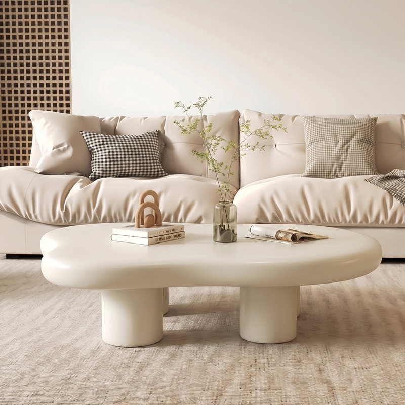 Table basse Allrich, Beige