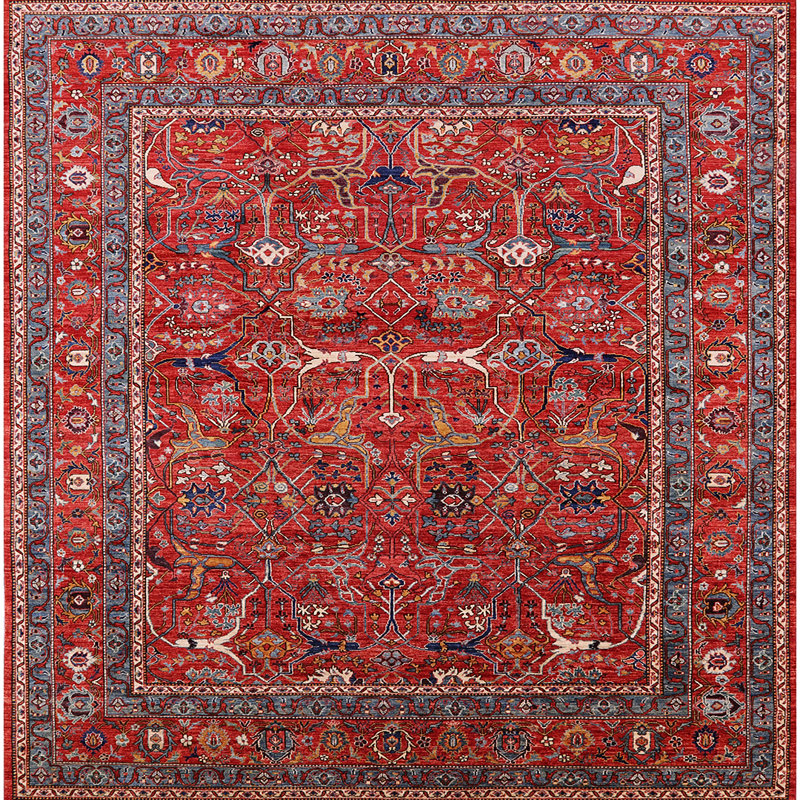 Tapis rouge Frauke, Carré 6 pi