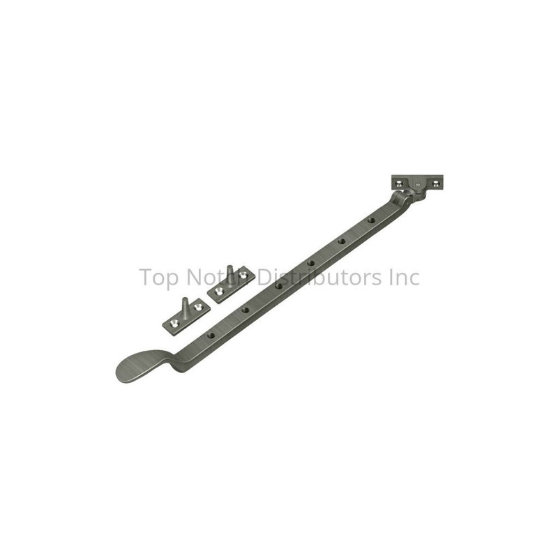 Colonial Casement Stay Adjuster, Antique Nickel