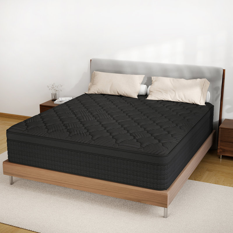 12"/14" Medium Hybrid Mattress with Pocket Spring and Memory Foam, 14", King