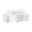 Lit mezzanine simple avec bureau-109016201
