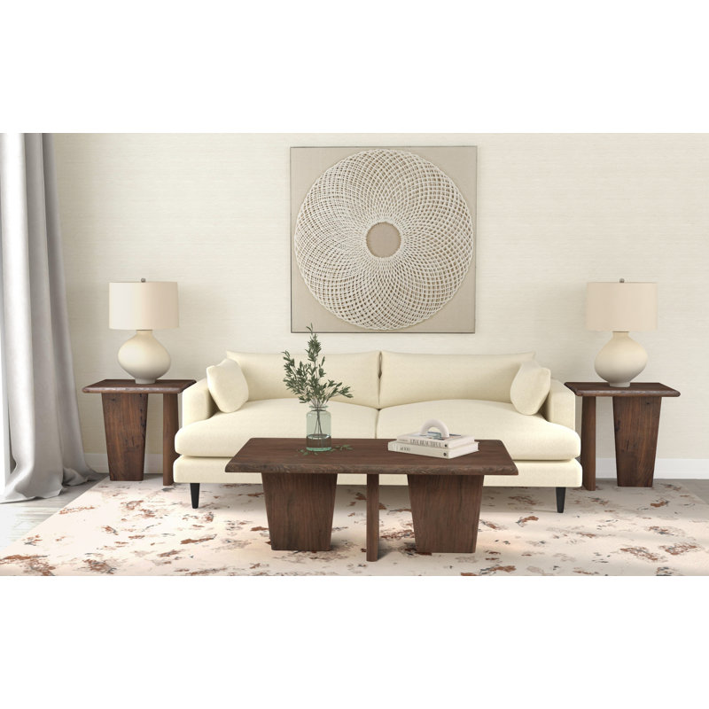 Alsey Solid Wood End Table