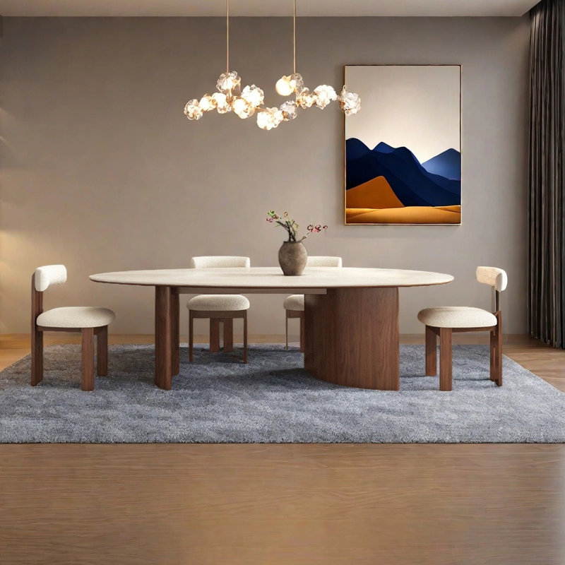 Attractive and elegant dining table, 29.53"H x 70.87"L x 31.5"W