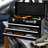 20.3-Inch Metal Toolbox With Drawers Portable Steel Metal Toolbox With Protective Lining And Metal Latch For Garages, Homes And Warehouses (Red And Black - 3 Drawers)-872560647
