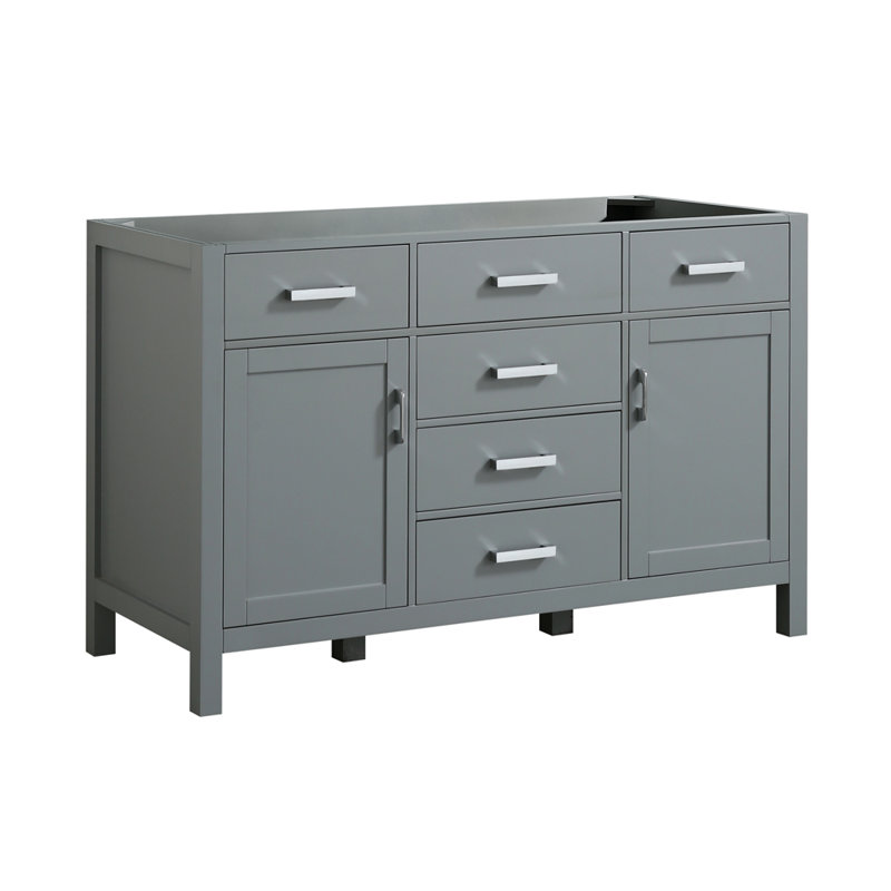 Petrel 54'' Single Bathroom Vanity Base Only, Gray