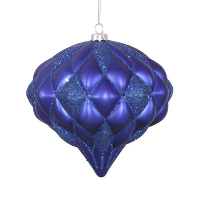 Ornement en oignon 5,7 po à motif de paillettes