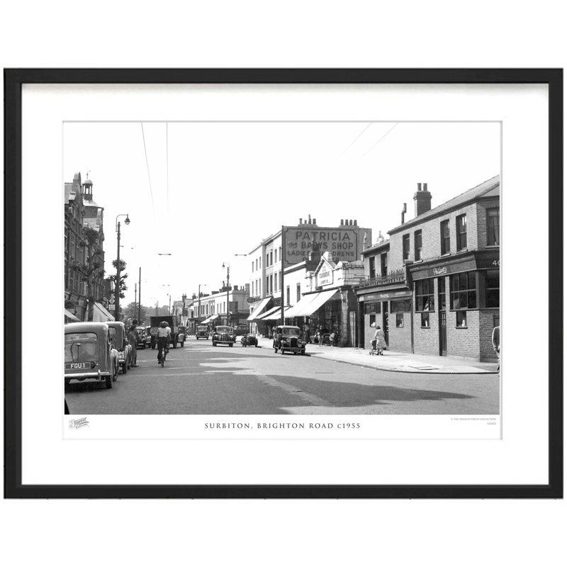 Surbiton, Brighton Road C1955 by Francis Frith - Single Picture Frame Print, 45cm H x 60cm W x 2.3cm D