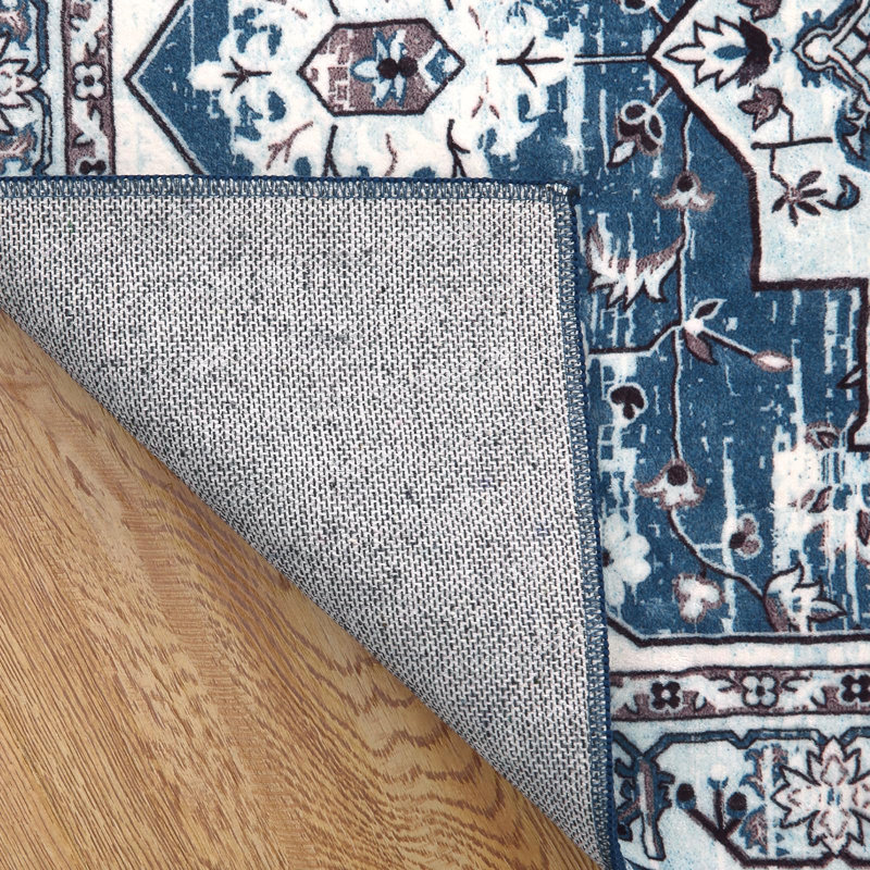Abstract Machine Printed Area Rug, Runner 60 x 230 cm
