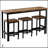 Counter Height Extra Long Dining Table Set With 3 Stools, Durable Steel Frame And MDF Panels For Modern Kitchens And Small Spaces-57020465-57020467