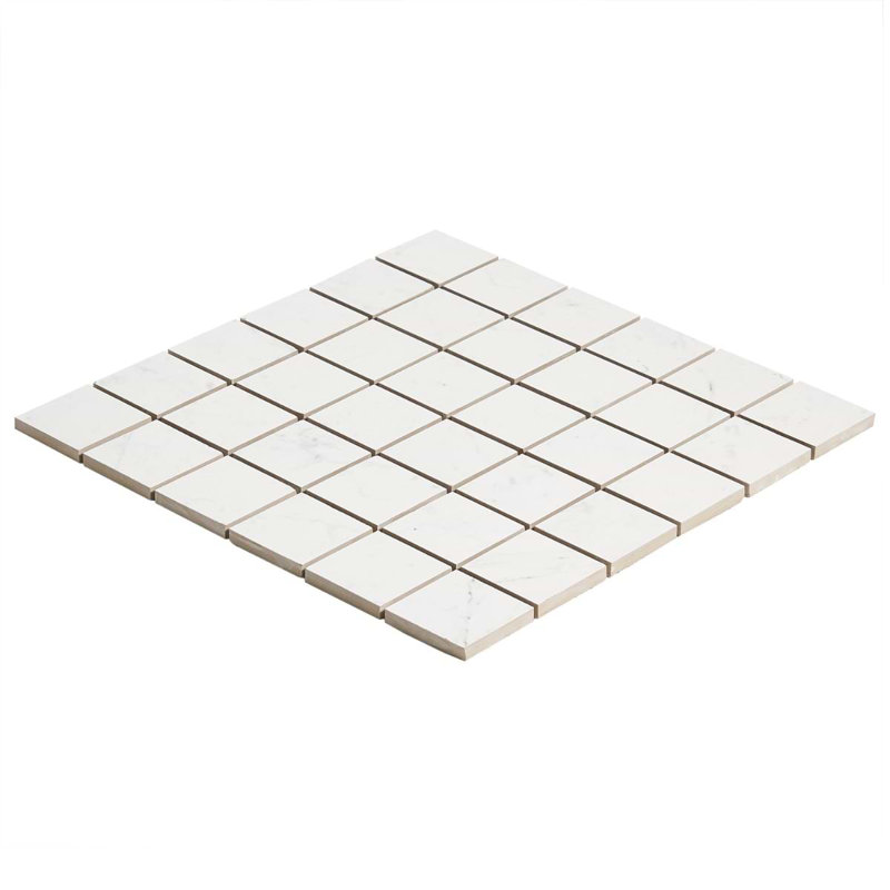 Dreamstone 2X2 Matte Porcelain Mosaic, Carrara Giola Matte
