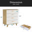 Commode à tiroirs, armoire de bar, armoire de rangement Buffet Buffet, console de service de table Tablestorge