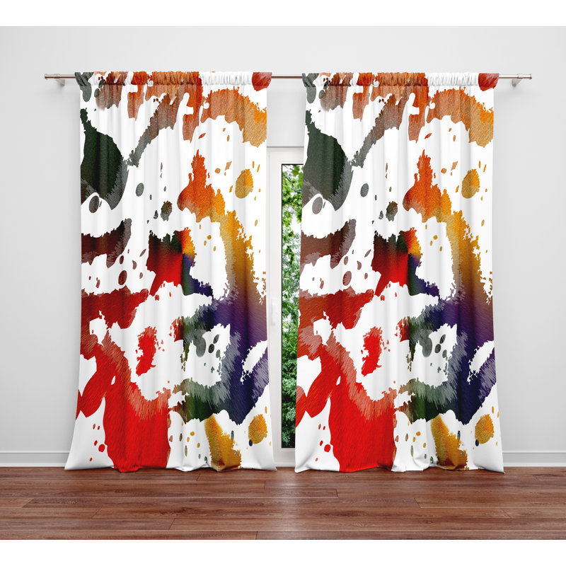 Panneaux de rideaux à peinture, L 20 po x L 61 po
