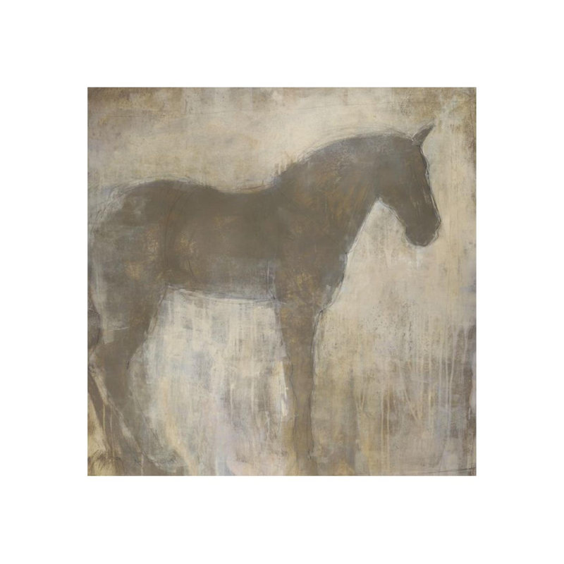Equine Imprint Painting by Maeve Harris, Outdoor, 47" H x 47" W