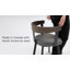 Chaise de salle à manger avec dossier et accoudoirs Drees-107940653-102304770