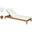 Chaise longue d'extérieur rembourrée en tissu résistant à l'eau Coles-1626662751