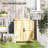 Outdoor Storage Cabinet With Shelf And Metal Tabletop-1365873286