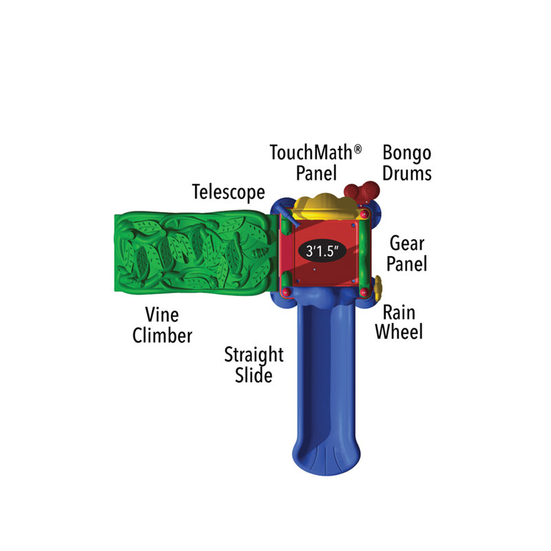 Discovery Hilltop Play Structure with Ground Spike Kit