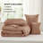 Bedsure Pinch Pleat Comforter Set Boho Bed-in-A-Bag Bedding Set with  Pillowcases for All Season-105529495-105529496