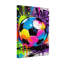 Ballon de soccer abstrait coloré avec fond graffiti-991675871