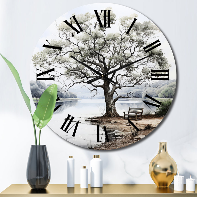 Horloge murale arbre - Tranquil Shades II, Petit