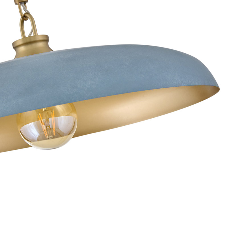 Hinkley Sadie 24" Large Saucer Shaped Chandelier, Vintage Denim