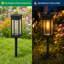 Éclairage solaire de sentier, ampoules Edison blanc chaud d'extérieur avec marche / arrêt automatique, éclairage de paysage imperméable pour jardin, allée, cour et allée