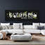 «Kitchen Welcome» par House Fenway, ensemble de 3 pièces murales en verre acrylique Epic Art-102022246