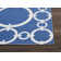 Pindall Geometric Tufted Navy Blue Outdoor Area Rug