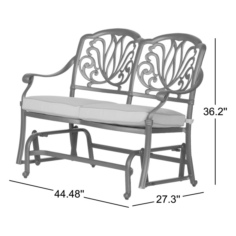 Banc coulissant avec coussins Saratoga