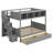 Bunk Bed With Shelfs,Storage Staircase And 2 Drawers-352795713