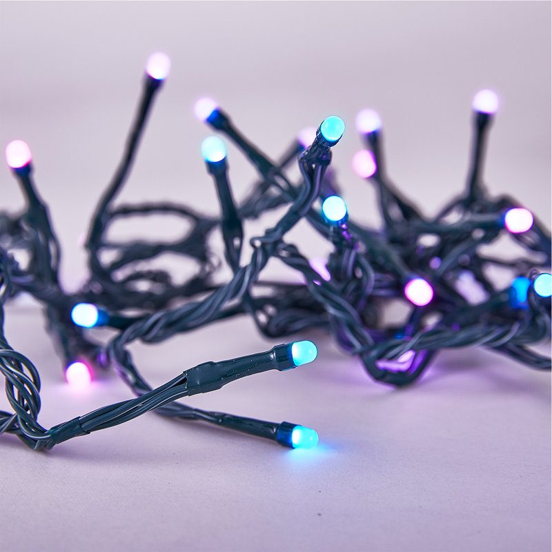 100 - Bulb 314.96'' Plug-in LED Wide Angle LED String Light
