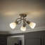 Leja Glass Semi Flush Mount-28965232