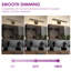 Applique murale en aluminium semi-encastrée à DEL