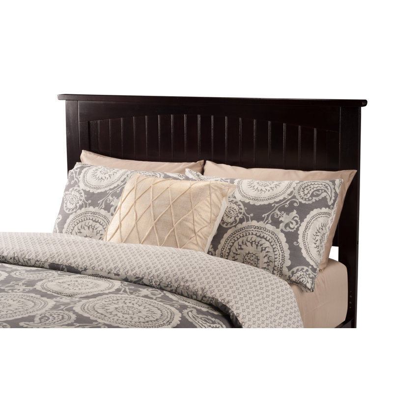 Odalys Solid Wood Platform Bed, Full, Espresso