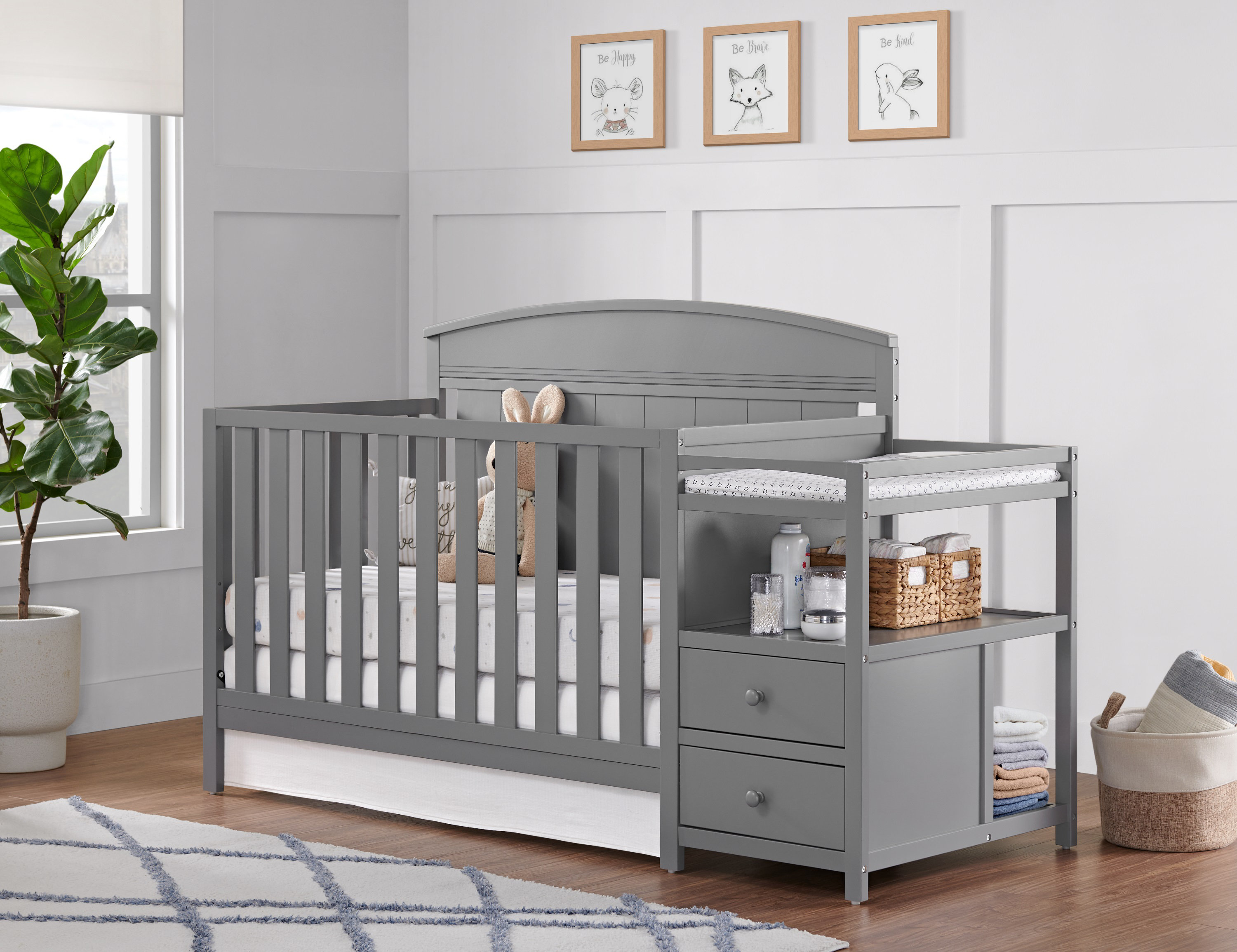 Crib changing hotsell table set