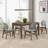 Extendable Dining Set with Upholstered Chairs-1522727869-1522727871