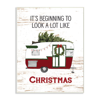 Looks a lot Like Christmas Camper - reproduction d'art textuel