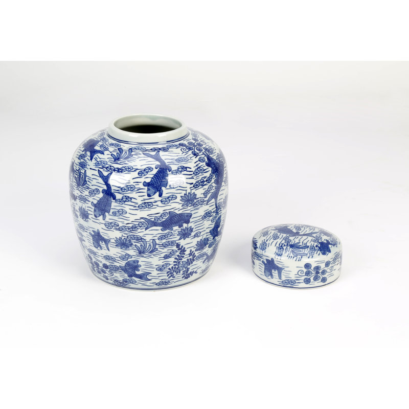 9'' Porcelain Ginger Jar