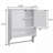 Over The Toilet Storage Cabinet,Farmhouse Medicine Cabinet with 2 Door and Adjustable Shelves,21.65 x 7.1 x 27.6 Inches, Bathroom, Living Room, White-1342179340