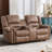 Siete 3-Piece Classic and Breathable Faux Leather Reclining Manual Living Room Set