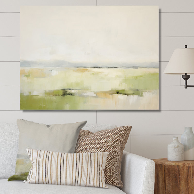 «Meadow Minimalist Pastoral II», reproduction sur toile, H 30 po x l 40 po, Toile tendue