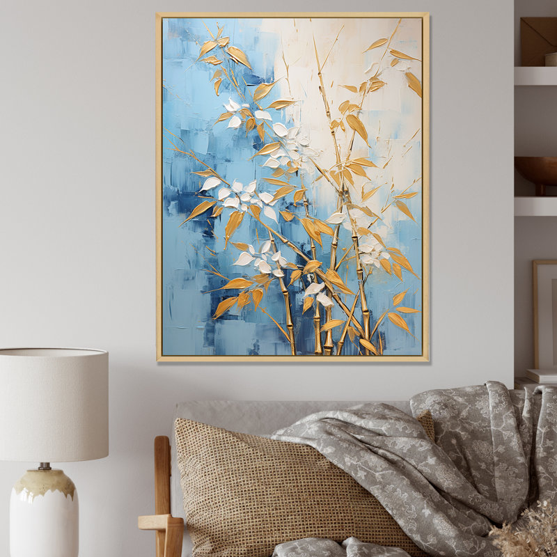 «Blue Mom», impression sur toile, H 44 po x l 34 po x P 1,5 po, Cadre naturel flottant