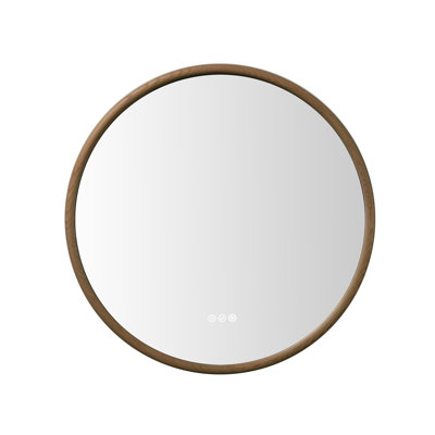 Miroir anti-buée en chêne naturel Veener